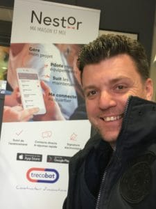 jointeur en Bretagne, David Meynier à la machine à joint bazooka