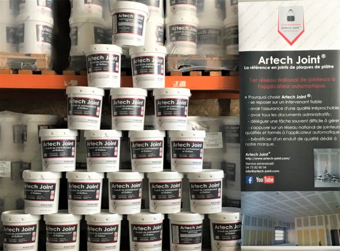 Enduit spécial tout prêt, pour vos joints de placo, de la marque Artech Joint