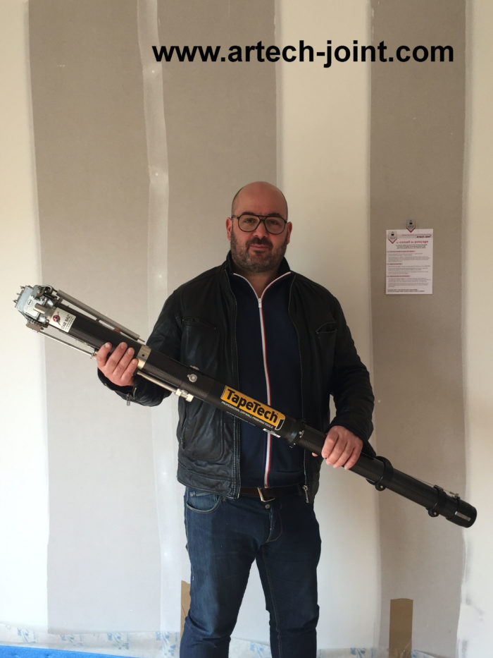 jointeur au bazooka en Vendée, pour les joints de plaques de plâtre